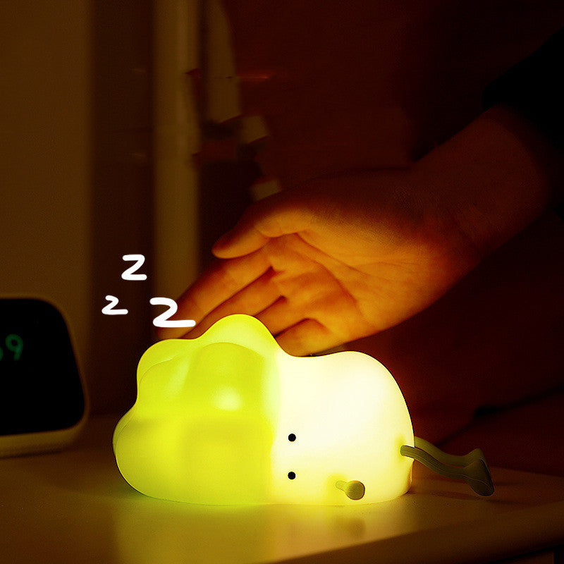Cabbage Night Light USB Rechargeable Silicone LED Lamp