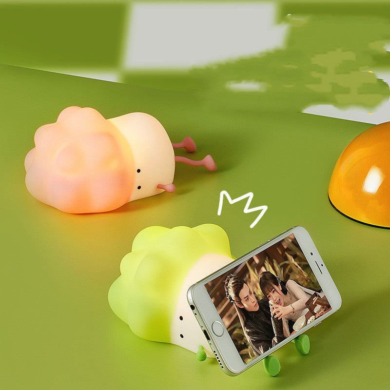 Cabbage Night Light USB Rechargeable Silicone LED Lamp