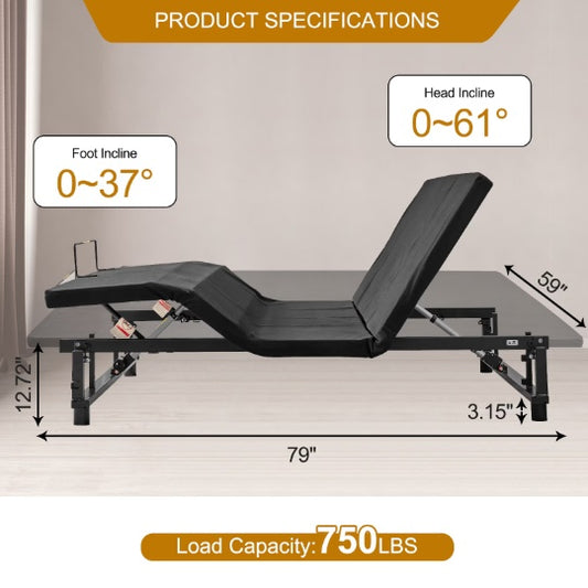 Adjustable Queen Bed Base Frame