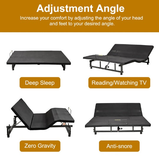 Adjustable Queen Bed Base Frame
