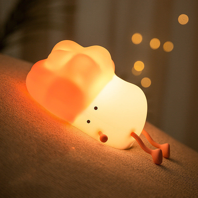 Cabbage Night Light USB Rechargeable Silicone LED Lamp